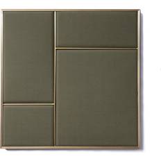 Please Wait to be Seated Nouveau Pin Oyster Grey/Messing Medium Notice Board