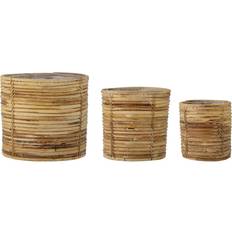 Bloomingville Korgar Bloomingville Linoa flower pots set of 3 pieces Basket