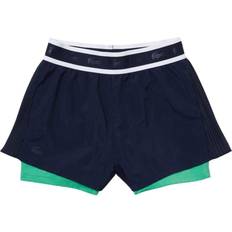 Lacoste Dame Bukser & Shorts Lacoste Sport Light Nylon Shorts - Navy Blue/Clover Green