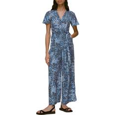 Whistles Women's Hyena Spot Jemma Jumpsuit Blue/Multi