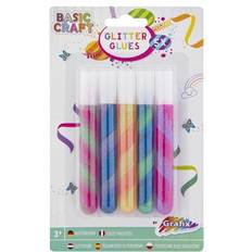 Colle Glitter Grafix Colla Glitterata Ritorta 5 Pezzi