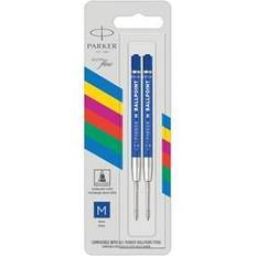 Parker Penntillbehör Parker Kugelschreibermine QUINKflow Basic 2er M Blau Blister