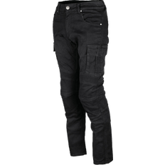 Musta Moottoripyörähousut GMS Lizard Cargo Motorcycle Textile Pants, black