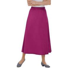 Woman Within Women Sweaters Woman Within Plus Women's 7-Day Knit A-Line Skirt in Raspberry (Size 6XP)