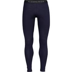 Herre - Merinould Tights Icebreaker Sonebula Leggings 200 Men - Midnight Navy/Sort/Hvid