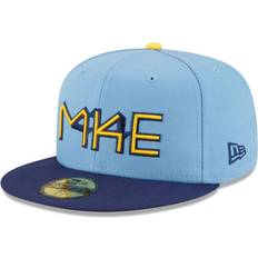 Accessories New Era Men's Milwaukee Brewers 2022 City Connect 59FIFTY Fitted Hat - Powder Blue