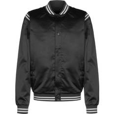 Svart college jacka Urban Classics Satin College Jacket Varsity-jacka Herr