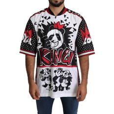 Dolce & Gabbana Herre T-shirts Dolce & Gabbana DG King Panda Top Polyester Mens T-shirt