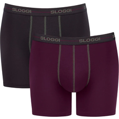 Herre - Lilla Underbukser Sloggi Men Start Short C2P 2-pack - Burgundy