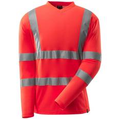Mascot Langarm Safe Classic T-Shirt - Hi-Vis Rot