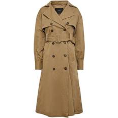 Y.A.S Women's Long Sleeve Trench Coat