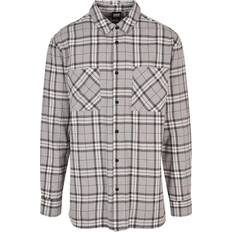 Urban Classics Long Oversized Check Shirt Longsleeve Herr