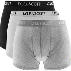 Lyle & Scott Gråa Underkläder Lyle & Scott Kingsize Pack Trunks Black/Grey/White Colour: