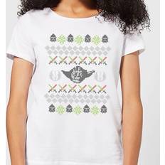 Star Wars Yoda Knit Women's Christmas T-Shirt