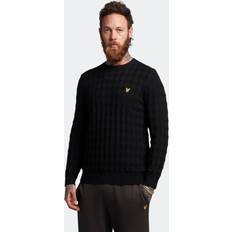 Lyle & Scott Argyle Crew Neck Jumper Rød