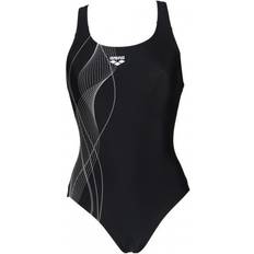 Arena Thrice Pro Back One Piece Swimsuit Girls svart/turkos 116 Badkläder 2022