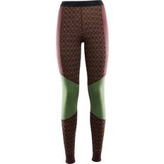 Brune - Dame Stillongser Aclima W Designwool Glitre Long Pants - Furu