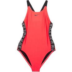 Dame - Røde Badedrakter Nike Swim Logo Tape Swimsuit