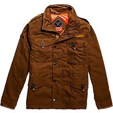 Brun - Herre - Voksbehandlede jakker Superdry Mens Waxed Field Jacket Cotton