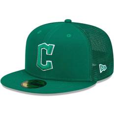 Mesh Details Accessories New Era Cleveland Guardians 2022 St. Patrick's Day On-Field 59Fifty Fitted Hat - Green