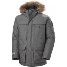 Polyamide Vestes Helly Hansen Men's Nordsjo Winter Parka - Grey Melang