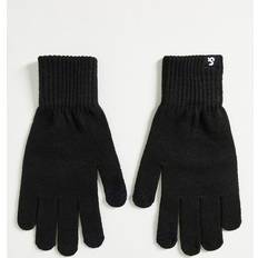 Cotone Guanti e Mitene Jack & Jones Barry Knitted Gloves Black, Male