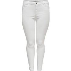 Only Caraugusta HW Skinny Jeans - Vit
