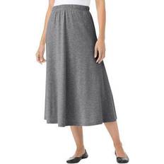 Woman Within Women Sweaters Woman Within Plus Women's 7-Day Knit A-Line Skirt in Heather (Size 4XP)