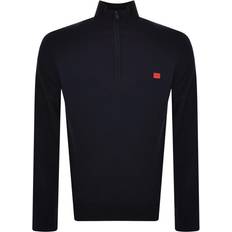 Hugo boss half zip HUGO BOSS San Qunitus Half-Zip Sweatshirt - Black