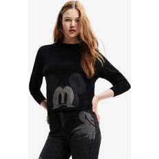 Desigual Mickey Patch Denim Sweater