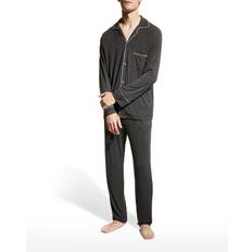 eberjey William Pajama Set Charcoal/Ivory X