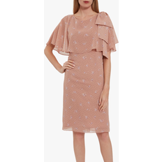 Gina Bacconi Claren Floral Spot Chiffon Dress
