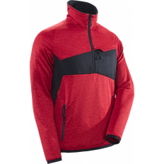 Mascot Giacca Da Lavoro Pullover In Pile Con Zip - Rosso Traffico/Nero