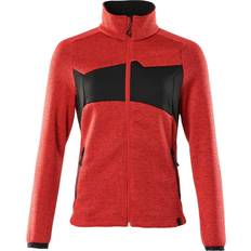 Dame - Orange Jakker Mascot Knitted Jumper with Zipper W - Traffic Red/Black