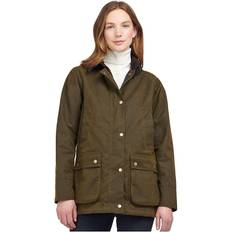 Barbour jacka herrkläder Barbour Acorn Waxed Cotton Jacket Olive