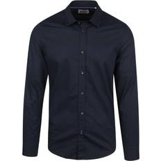 Scotch & Soda Overhemden Scotch & Soda Essential Solid Organic Co/Ea Sli Night Blauw