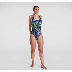 Speedo Placement Digi Turnback Swimsuit