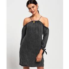Grå Bikinier Superdry Eden Cold Shoulder Kjole