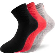 Lenz Performance Quarter Tech Socks, black-pink-purple