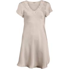 Pure Silk Nightgown with Lace