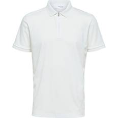 Selected Poloshirts Selected Poloshirt Mit Reißverschluss - Weiß