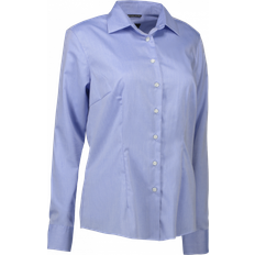 Fickor - Unisex Skjortor Seven Seas Fine Twill Skjorta - Ljus Blå