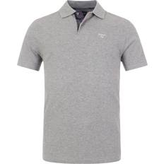 Barbour Uomo Polos Barbour Pique Polo T Shirt - Grey