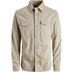 Rosso Camicie Jack & Jones Camicia 'Sheridan' Stucco