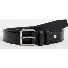 Selected Accessoarer Selected Slhnate Läderbälte För Män - Svart
