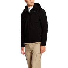 Blu - Giacca Softshell Giubbotti CMP Giacca Softshell Con Cappuccio Zip - Nero