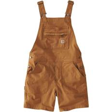 Carhartt Femme Shorts Carhartt Rugged Flex Relaxed Fit Shortall - Brown