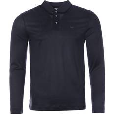 Armani Herren Oberteile Armani Polo-Shirt Mit Baumwoll-Piqué - Schwarz