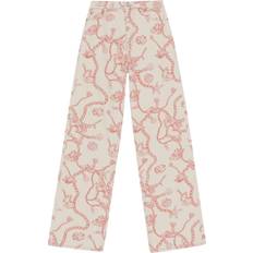 Mujer - Rosa Pantalones vaqueros Ganni Betzy Cropped Jeans - Leopard