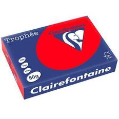 Röda Kopieringspapper Clairefontaine Kop.ppr TROPHEÉ A4 80g Röd 500/FP